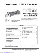 Sharp MUSIC SYSTEM DK-A1 Service Manual