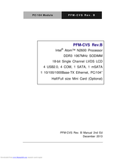 Aaeon PFM-CVS Manual