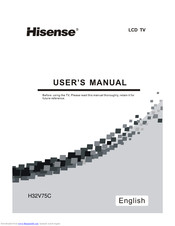 Hisense H32V75C User Manual