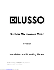 DI Lusso MOV28S2M Installation And Operating Manual