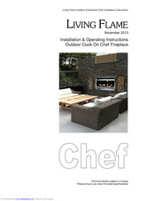 Living Flame Chef Installation & Operating Instructions Manual