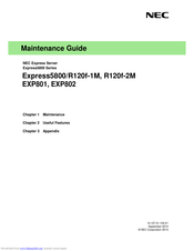 NEC Express5800/R120f-2M Maintenance Manual
