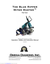 Omega Diamond The Blue Ripper Miter Master Operation And Instruction Manual