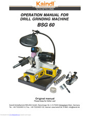 Kaindl BSG 60 Operation Manual