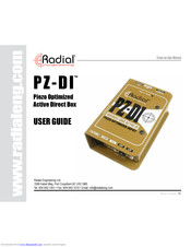 Radial Engineering PZ-DI User Manual