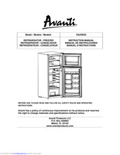 Avanti RA45B3S Instruction Manual