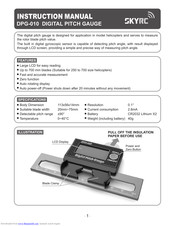 Skyrc Micro Digital Pitch Gauge Instruction Manual