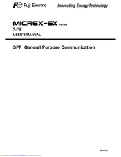 Fuji Electric MICREX-SX series User Manual