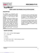 International Rectifier IRDC38063-P1V2 User Manual