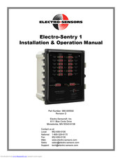 Electro-Sensors Electry-Sentry 1 Installation & Operation Manual
