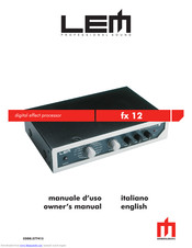 LEM fx 12 Owner's Manual