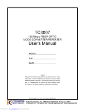 TC Communications TC3007 User Manual
