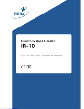 PERCo IR-10 Operation Manual