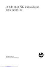 HP NJ5000-5G-PoE+ Getting Started Manual