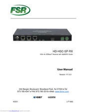 FSR HD-HSC-SP-RX User Manual