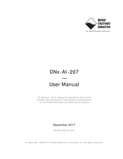 United Electronic Industries DNF-AI-207 User Manual