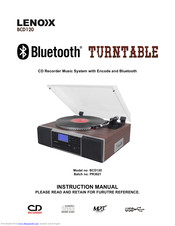 Lenoxx BCD120 Instruction Manual