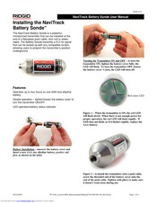 RIDGID NaviTrack Battery Sonde User Manual