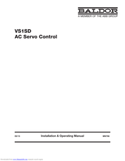 Baldor VS1SD Installation & Operating Manual
