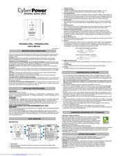 CyberPower PR3000ELCDSL User Manual