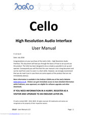JoeCo Cello User Manual