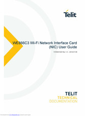 Telit Wireless Solutions WE866C3 User Manual