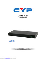 Cypress CDPS-CS4 Operation Manual