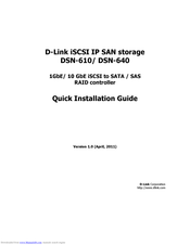 D-Link DSN-640 Quick Installation Manual
