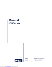 W&T 53641 Manual