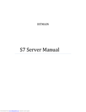 Bitmain AntMiner S7 Manual