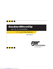 BW Technologies GasAlertMicroClip Series User Manual