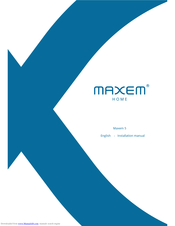 maxem Maxem 5 Installation Manual