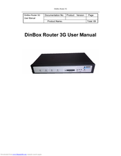 Bausch Datacom DinBox ROUTER 3G User Manual