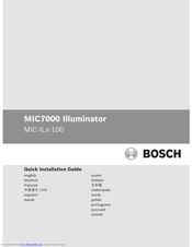 Bosch MIC7000 Quick Installation Manual