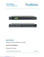 PureTools PT-MA-HD88UHD User Manual