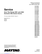 Maytag MMV5186AAW Service Manual