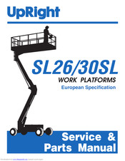 Upright SL30SL Service & Parts Manual