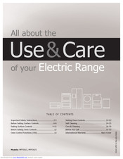 Electrolux MFF3015 Use & Care Manual