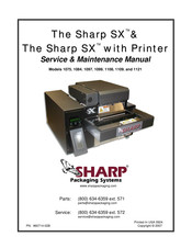Sharp SX 1099 Service Maintenance Manual