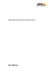 Axis Q6045-C Mk II User Manual