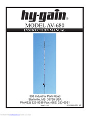 Hy-Gain AV-680 Instruction Manual