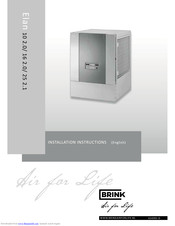 Brink Elan 25 2.1 Installation Instructions Manual