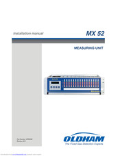 Oldham MX 52 Installation Manual