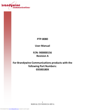 Brandywine PTP-8080 User Manual