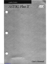 AST RESEARCH AST-3G plus II User Manual
