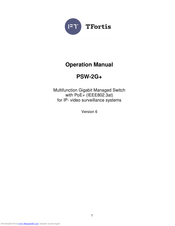 TFortis PSW-2G+ Operation Manuals
