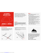 Alpkit Jaran 2 Quick Start Manual