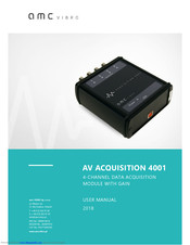 amc VIBRO AV ACQUISITION 4001 User Manual