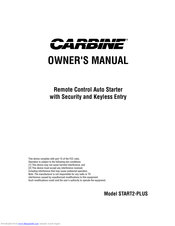 Carbine START2-PLUS Owner's Manual