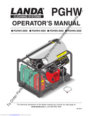 Landa PGHW4-3000 Operator's Manual